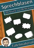 Aperçu - Cliparts/Visuels - Sprechblasen zur Reflexion oder für eigene Arbeitsblätter (Cliparts Design) - Page de couverture