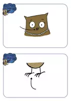 Aperçu - Présentation / Support pour le tableau - Brown Owl - BODY PARTS flashcards and wordcards - Page 1