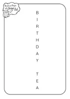 Aperçu - Feuilles d'exercices - Brown Owl's Birthday Tea - ACROSTIC POEM - Page 1