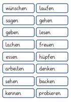 Vorschau - Poster - Deutsch Wortarten Kärtchen - Seite 1