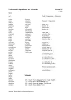 Aperçu - Feuilles d'exercices - 60 Verben & 22 Verben mit Präpositionen + Akkusativ A2 - Page 1