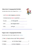 Aperçu - Feuilles d'exercices - Deutsch/DaZ: Einfache Verben in drei Zeitformen - Page 3