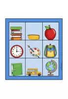 Aperçu - Apprentissages en autonomie - At school - Bingo cards / Karten - Page 3