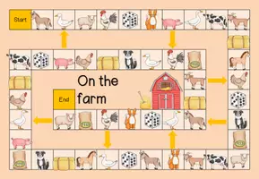 Aperçu - Jeux - Board game / Spielfeld farm animals - Page 1