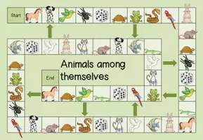 Aperçu - Apprentissages en autonomie - Board Game / Spielfeld pets / domestic pets - Page 1