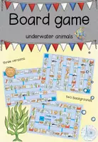 Aperçu - Apprentissages en autonomie - Board game / Spielfeld underwater animals - Page de couverture
