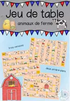 Aperçu - Jeux - Course des animaux "animaux de ferme" - Page de couverture