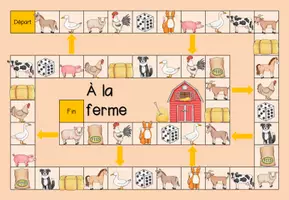 Aperçu - Jeux - Course des animaux "animaux de ferme" - Page 1