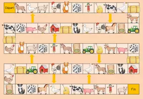 Aperçu - Jeux - Course des animaux "animaux de ferme" - Page 2