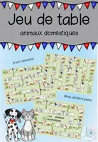 Aperçu - Feuilles d'exercices - Course des animaux "animaux domestiques" - Page de couverture