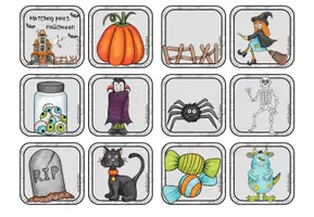 Aperçu - Jeux - Halloween - Matching pairs - Page 1