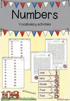 Aperçu - Feuilles d'exercices - Numbers - Vocabulary activities / Wortschatzarbeit - Page de couverture