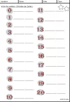 Aperçu - Feuilles d'exercices - Numbers - Vocabulary activities / Wortschatzarbeit - Page 3