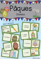 Aperçu - Apprentissages en autonomie - Pâques / Ostern - Domino Spiel Französisch - Page de couverture