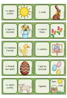 Aperçu - Apprentissages en autonomie - Pâques / Ostern - Domino Spiel Französisch - Page 2