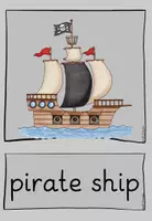 Aperçu - Cartes / Images - Pirates - picture and word cards - Page 2