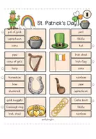 Aperçu - Préparation de séquence / Séquence complète - Saint Patrick's Day - Clip cards / Klammerkarten - Page 1