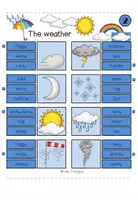 Aperçu - Apprentissages en autonomie - Weather - Clip cards / Klammerkarten - Page 2