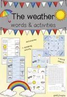 Aperçu - Feuilles d'exercices - Weather - Dictionary words writing (differenziert) - Page de couverture
