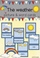 Aperçu - Apprentissages en autonomie - Weather - Picture & word cards /Bild- & Wortkarten - Page de couverture