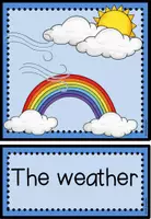 Aperçu - Apprentissages en autonomie - Weather - Picture & word cards /Bild- & Wortkarten - Page 1