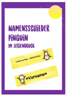 Vorschau - Anderer Materialtyp - Namensschilder Pinguin - Seite 3