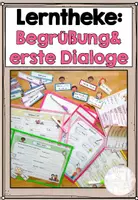 Aperçu - Préparation de séquence / Séquence complète - Lerntheke: Begrüßung/ Erste Dialoge/ Zahlen (Anfangsunterricht) - Page de couverture