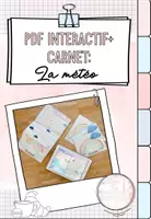 Aperçu - Préparation de séance / Séance complète - Interaktive PDF & Wortschatzheft: La météo (Il fait quel temps?) - Page de couverture