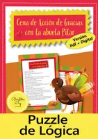 Aperçu - Feuilles d'exercices - Cena de Acción de Gracias: Puzzle de Lógica - Page de couverture