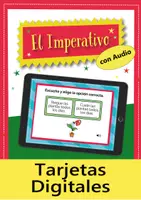Aperçu - Présentation / Support pour le tableau - El Imperativo afirmativo (Boom Cards) - Page de couverture