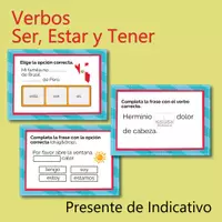 Aperçu - Cartes d'exercices - Ser, Estar, Tener: (Boom Cards) - Page 2