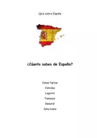 Aperçu - Tests - Quiz sobre España con fotos - Page de couverture
