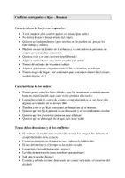 Aperçu - Fiches - De qué discuten padres e hijos - Resumen - Page 3