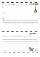 Aperçu - Feuilles d'exercices - Exit tickets - Page 2
