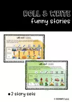 Aperçu - Feuilles d'exercices - Roll & Write - funny stories - Page de couverture