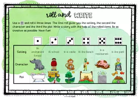Aperçu - Feuilles d'exercices - Roll & Write - funny stories - Page 2
