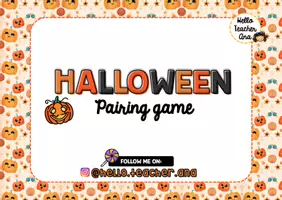 Vista previa - Juegos / Gamificación - HALLOWEEN Vocabulary + Flashcards + Juego de memoria - página 1