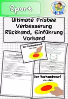 Vorschau - Stundenentwürfe - Ultimate Frisbee Verbesserung Rückhand und Einführung Vorhand Sport Lehrplan Plus - Deckblatt