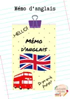 Aperçu - Apprentissages en autonomie - Mémo d'anglais pour CM - Page de couverture