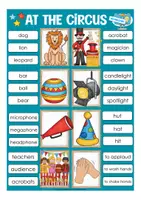 Vista previa - Tarjetas / Manipulativos - Clip Cards At the circus English Inglés - página 3