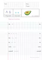 Aperçu - Feuilles d'exercices - J'apprends à écrire en cursive: les lettres et les mots - Page 2