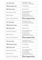 Vorschau - Arbeitsblätter - Drei Leseschritte - erarbeiten, sichern, überprüfen - Seite 1