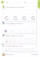 Aperçu - Apprentissages en autonomie - Le bon geste - Apprendre à écrire les minuscules cursives - Page 2