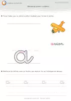 Aperçu - Feuilles d'exercices - Le bon geste en écriture - Les mots utiles GS - Page 1