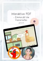 Vorschau - Interaktives Material - Emma und Milo üben mal Vier- gemischte Aufgaben - Deckblatt