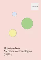 Vista previa - Hojas de trabajo - Memoria meteorológica - inglés - Portada