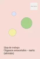 Vista previa - Hojas de trabajo - Hoja de trabajo: Órganos sensoriales - nariz (alemán) - Portada