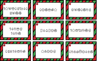 Vorschau - Arbeitsblätter - Christmas Vocabulary - Puzzle Task Cards - Seite 1