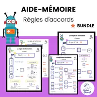 Aperçu - Feuilles d'exercices - Ensemble Aide Mémoire Règles Accords du GN - Page de couverture