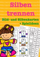 Vorschau - Spiele - Silbentrennung, Silben, Lesen, Grammatik Grundschule - Deckblatt